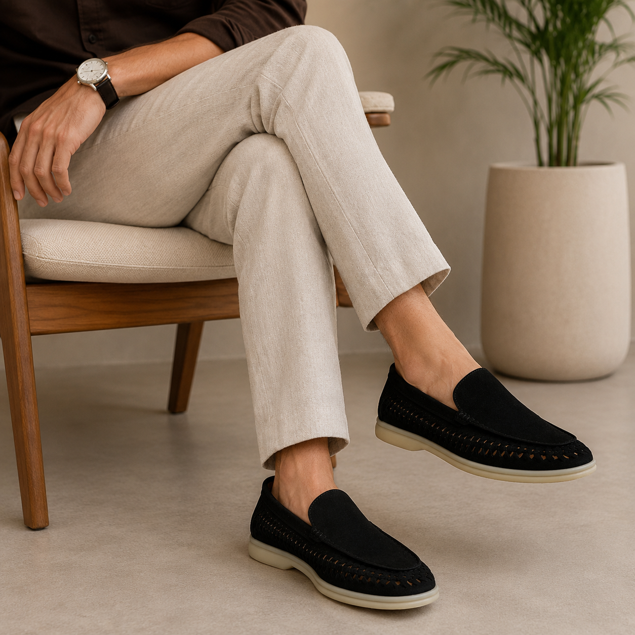 Men's Weave Summer Ease Slip-On Loafers