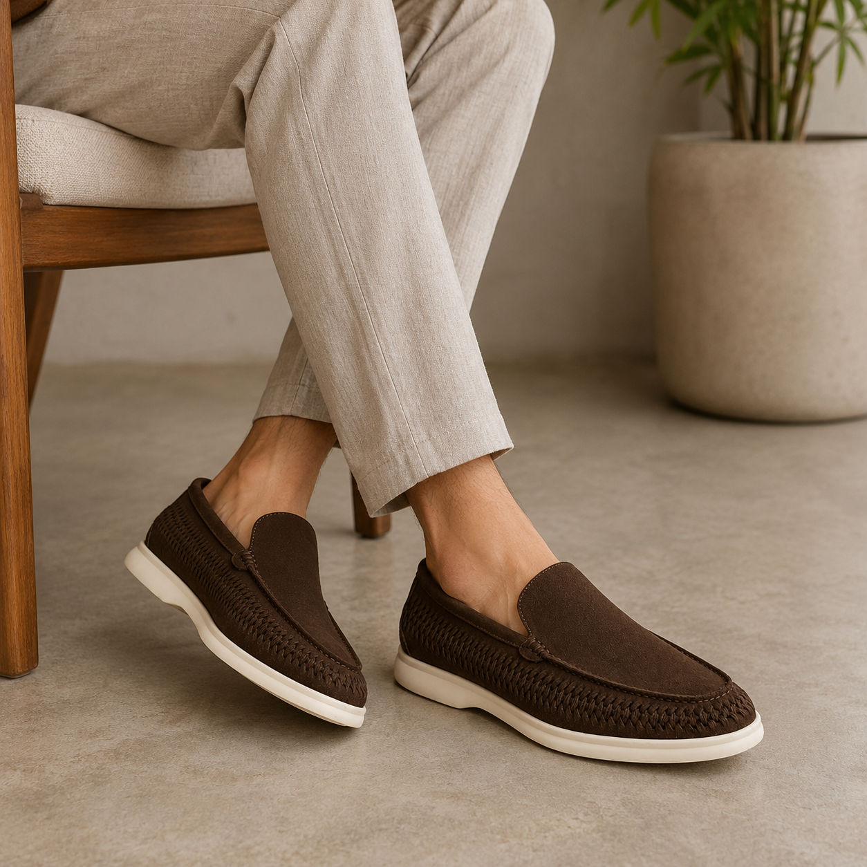 Men's Weave Summer Ease Slip-On Loafers