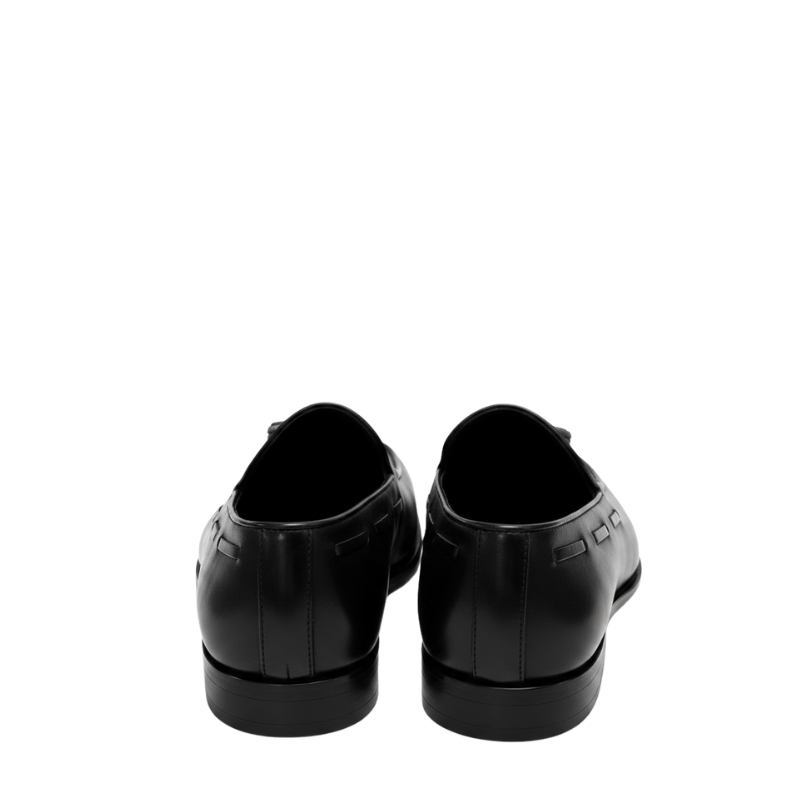 Midnight Tassel Loafer With Italian Elegance
