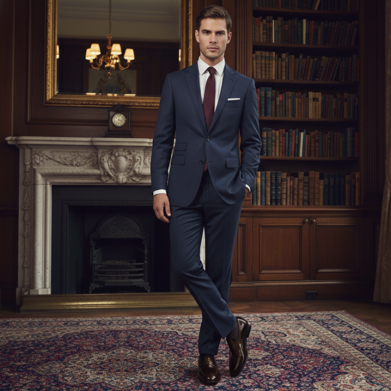 Midnight Tassel Loafer With Italian Elegance