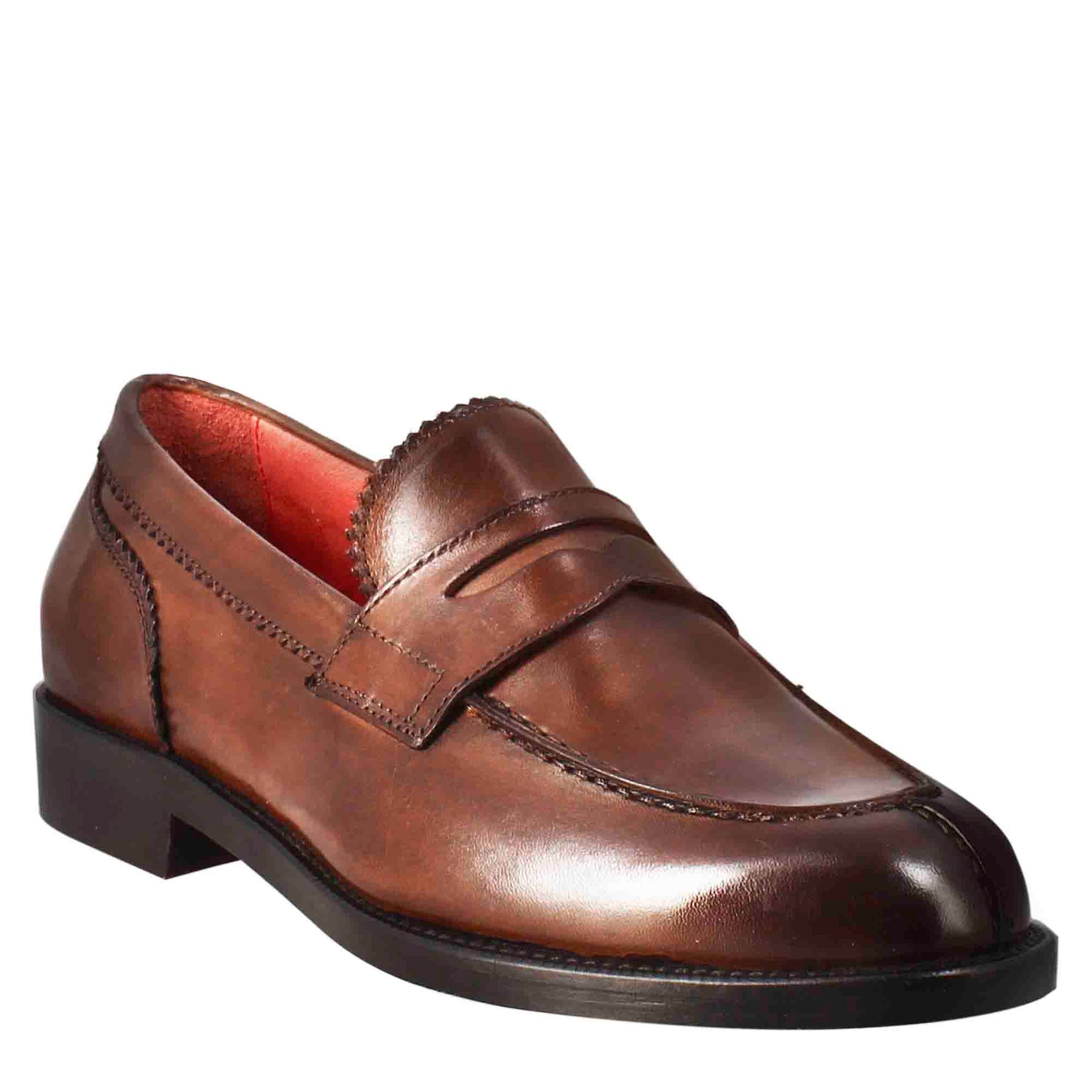 Women's Moccasin in Brown Leather