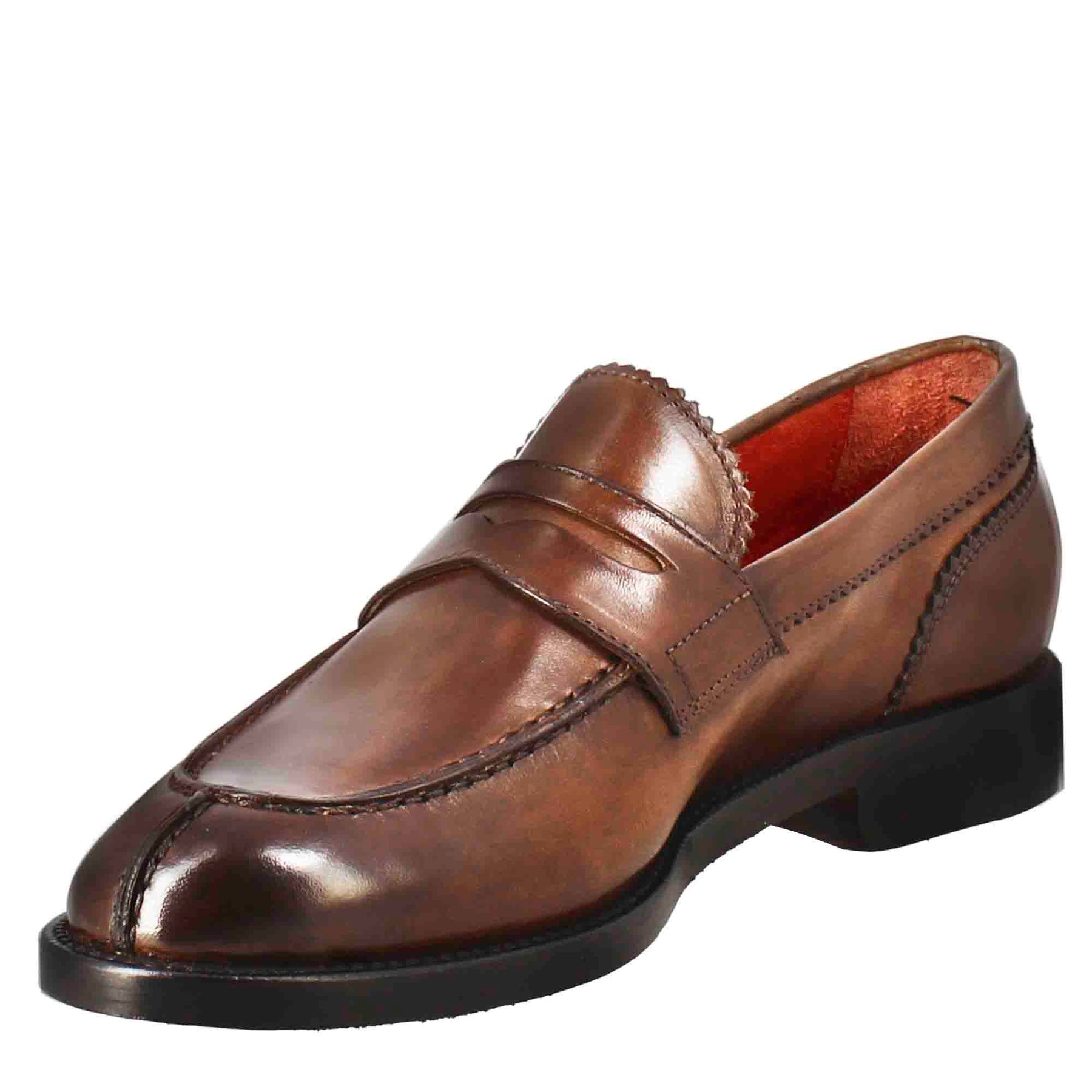 Women's Moccasin in Brown Leather