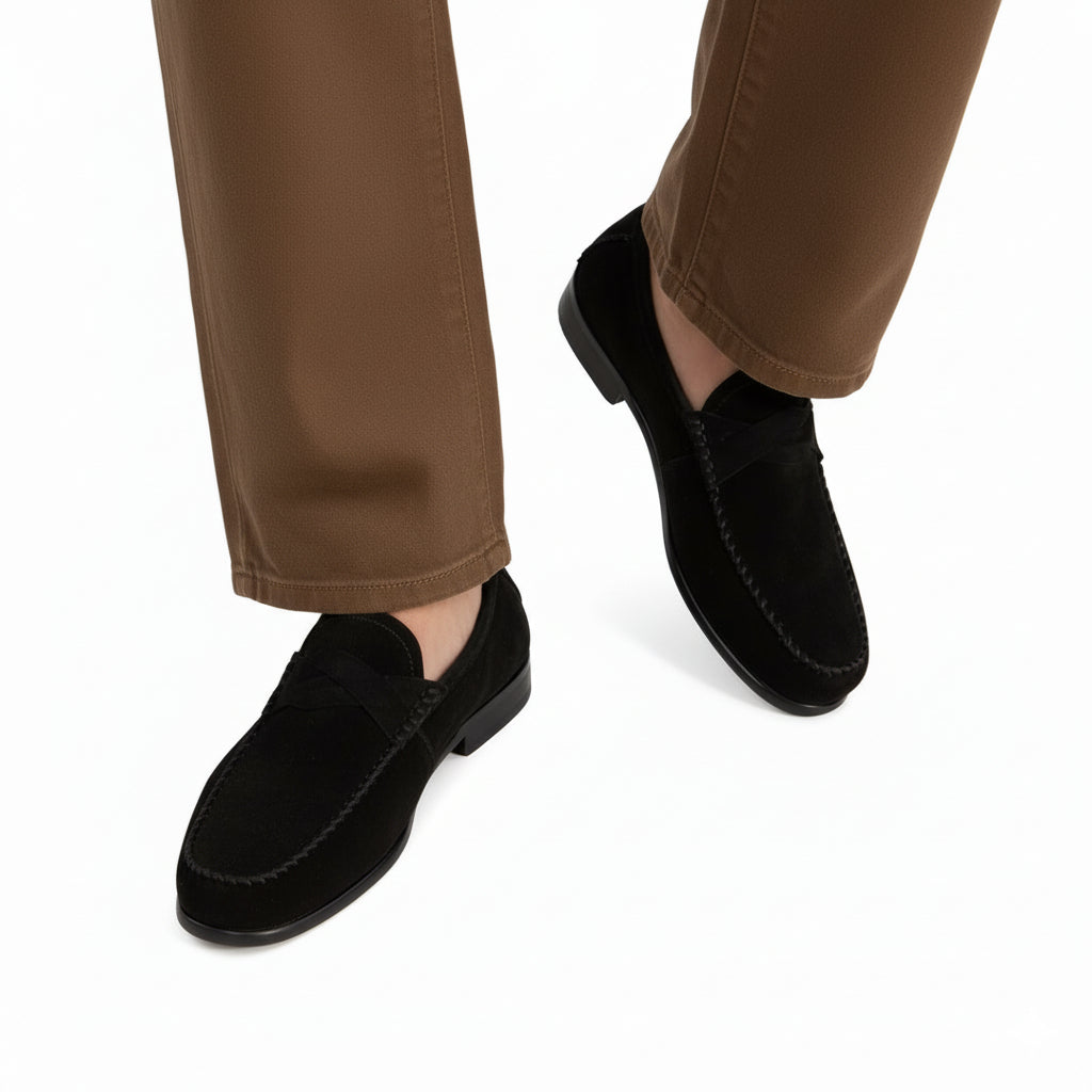 Luxury Suede Heritage Penny strap Moc Loafers