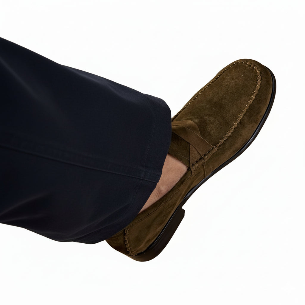 Luxury Suede Heritage Penny strap Moc Loafers