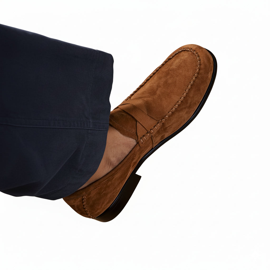 Luxury Suede Heritage Penny strap Moc Loafers