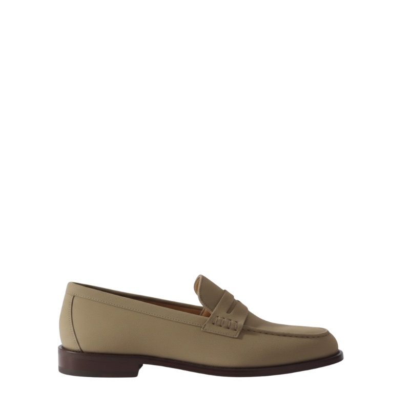 Monarch Dune Smooth Suede Penny Loafers