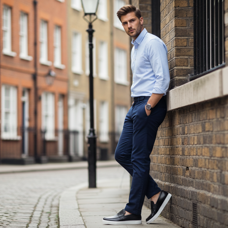 Monarch Flow Contrast Sole Penny Loafers