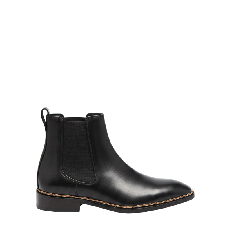 Prime Step Leather Chelsea Boots