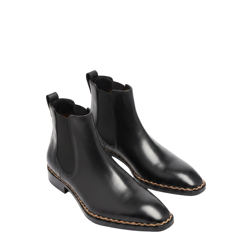 Prime Step Leather Chelsea Boots