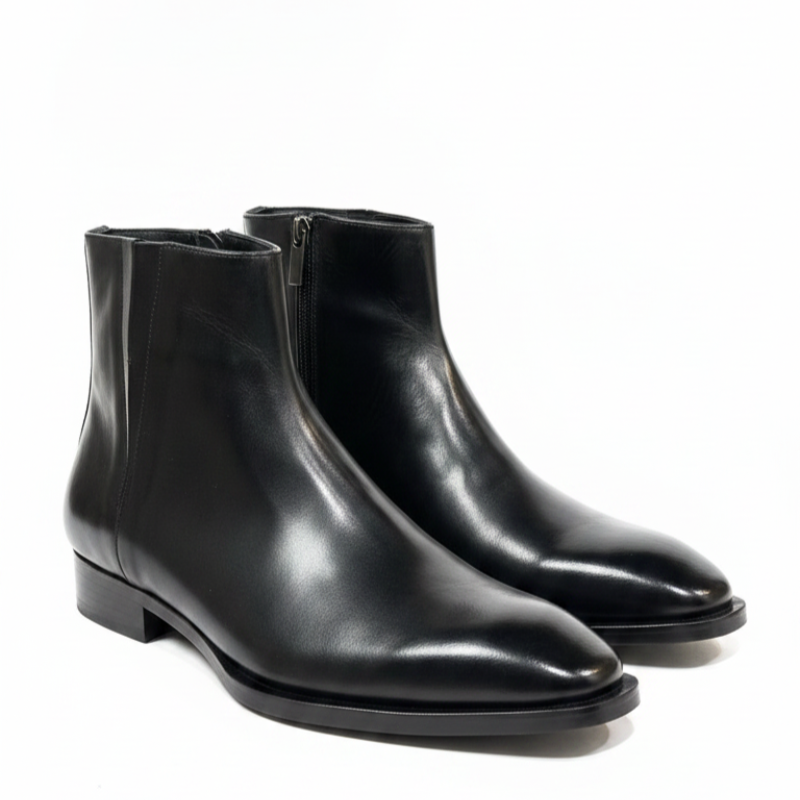 Noble Heritage Minimalist Side Zipper Boots