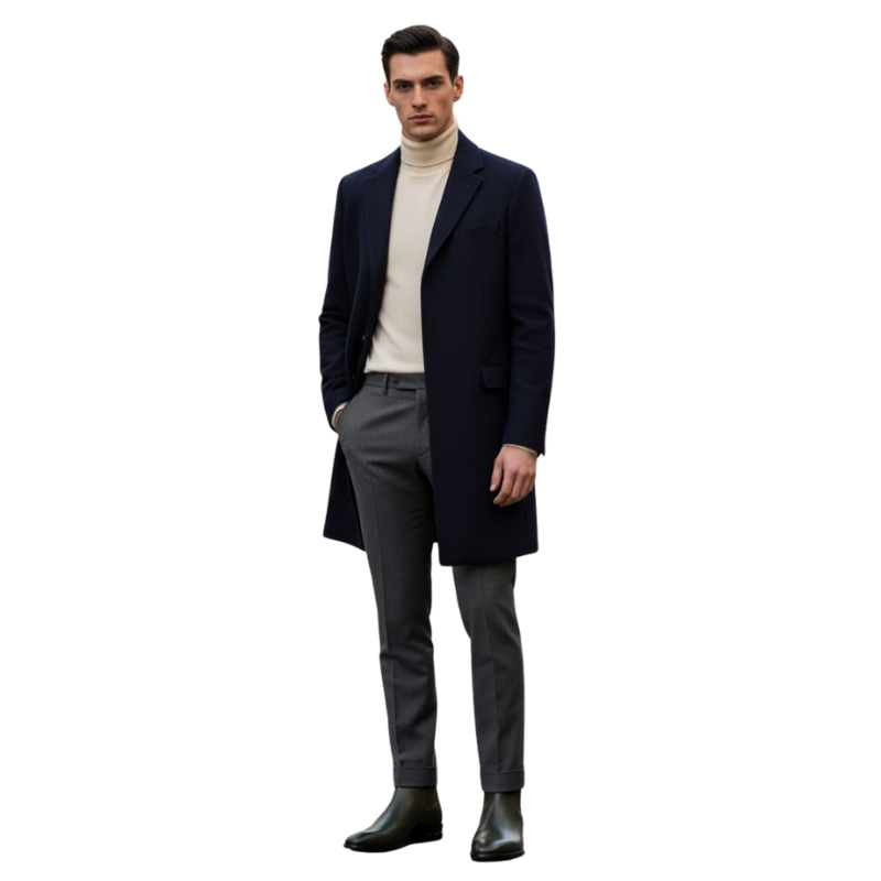 Coal Leather Black Chelsea Boots