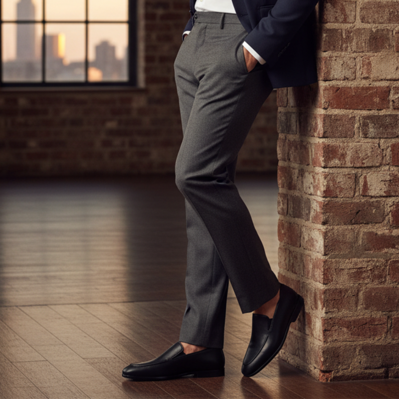 Polished Leather Italian Loafers For Daily Comfort