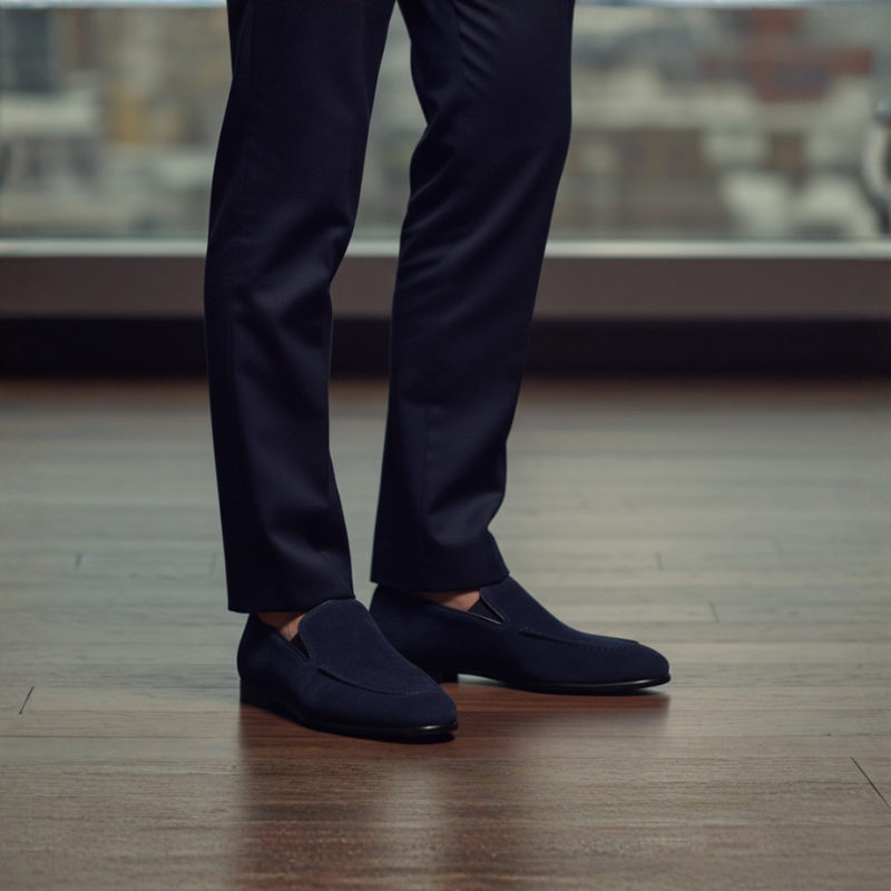 Men's Suede Italian Loafers For Daily Comfort