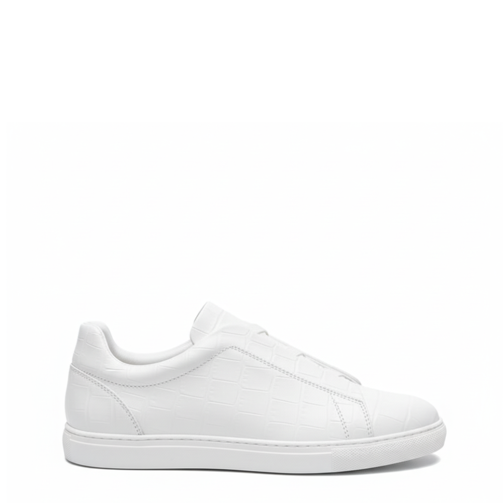 Premium Croc Embossed Luxe Sneakers