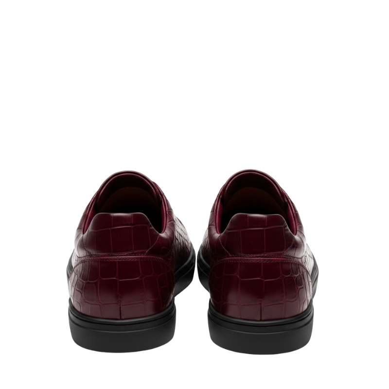 Premium Croc Embossed Luxe Sneakers