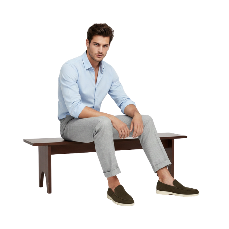 Hybrid Suede Italian Edition Comfort Style Loafers