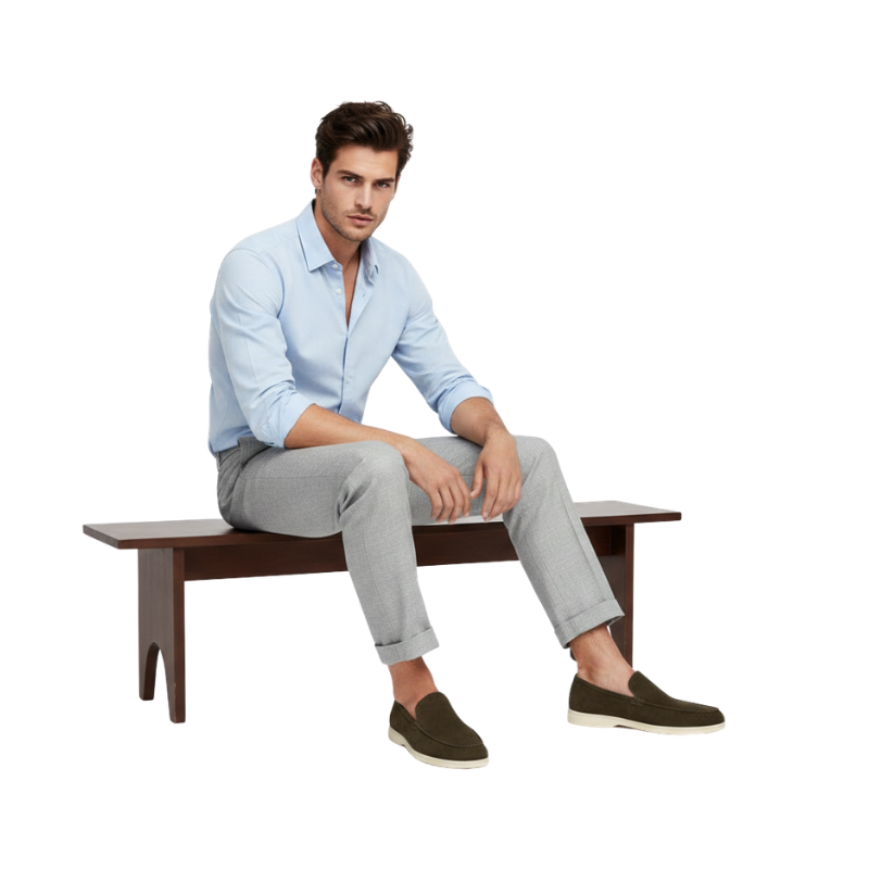 Hybrid Suede Italian Edition Comfort Style Loafers