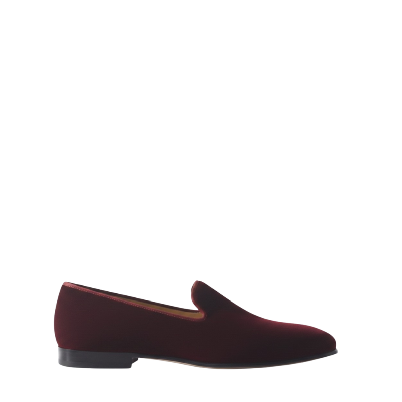 Refined Comfort Velvet Loafers Signature Statement