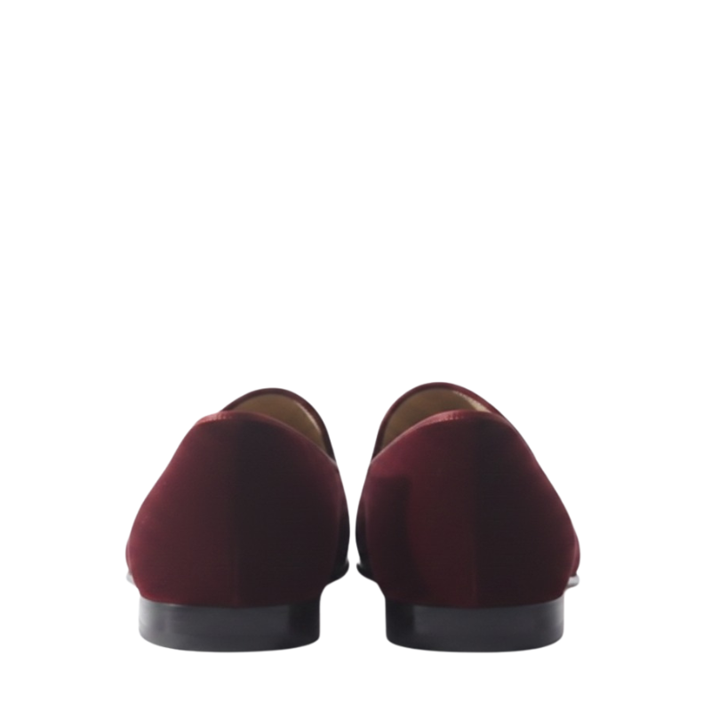 Refined Comfort Velvet Loafers Signature Statement