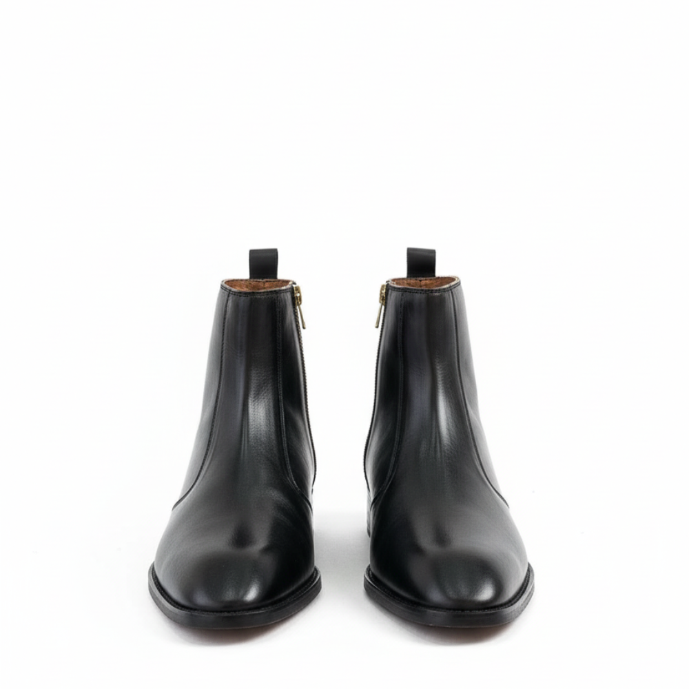 Regalia Metallic Heel Signature Chelsea Boots