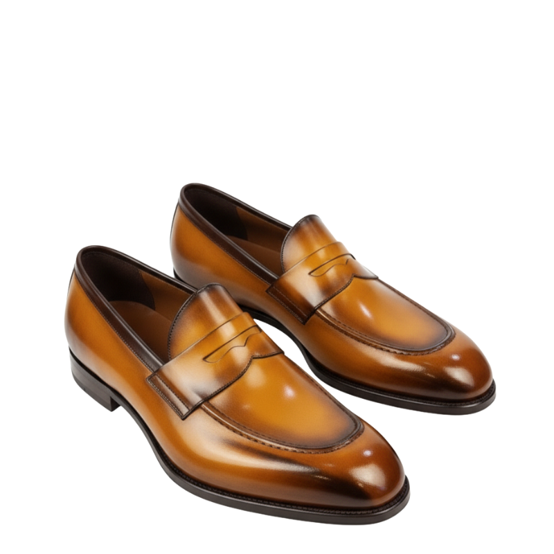 Classic Siena Burnished Penny Loafers