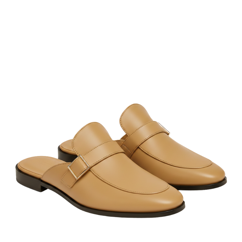 Single Strap Elegant Mule Blue