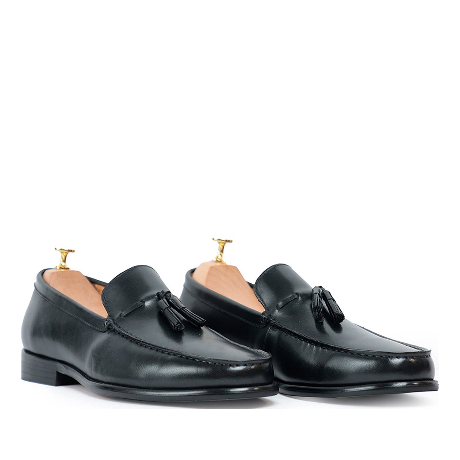 Selton Black Loafer Shoes