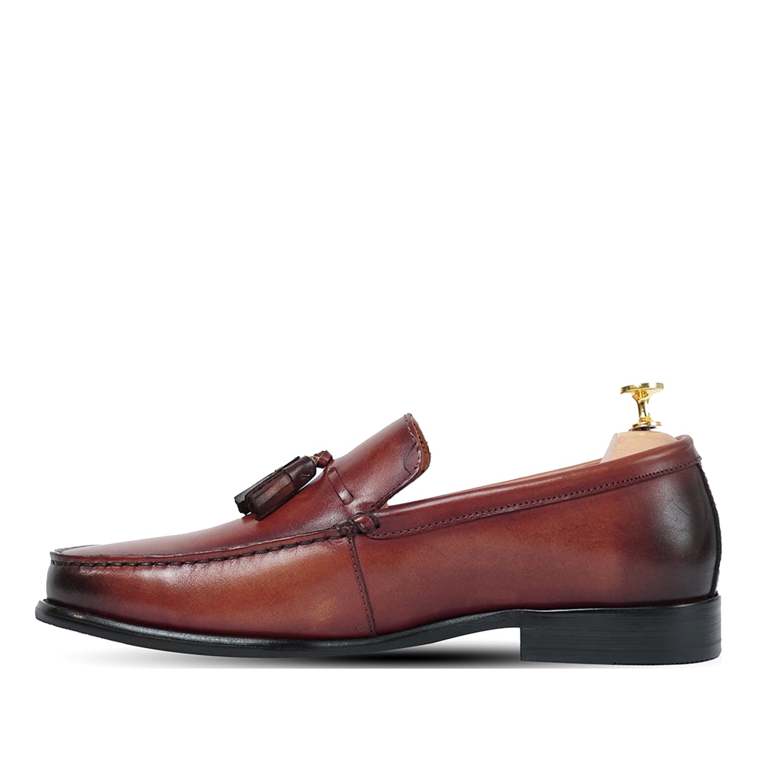 Selton Black Loafer Shoes