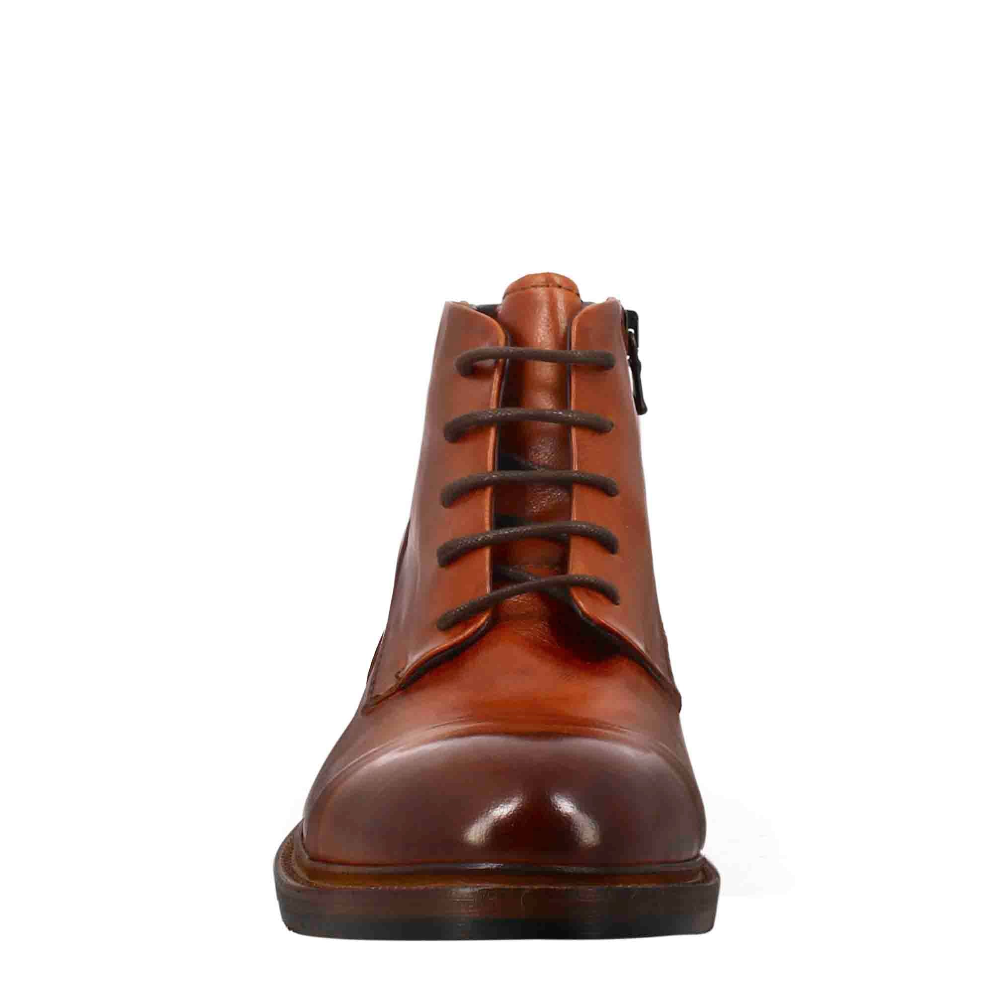 Men's candy chelsea boot  washed leather