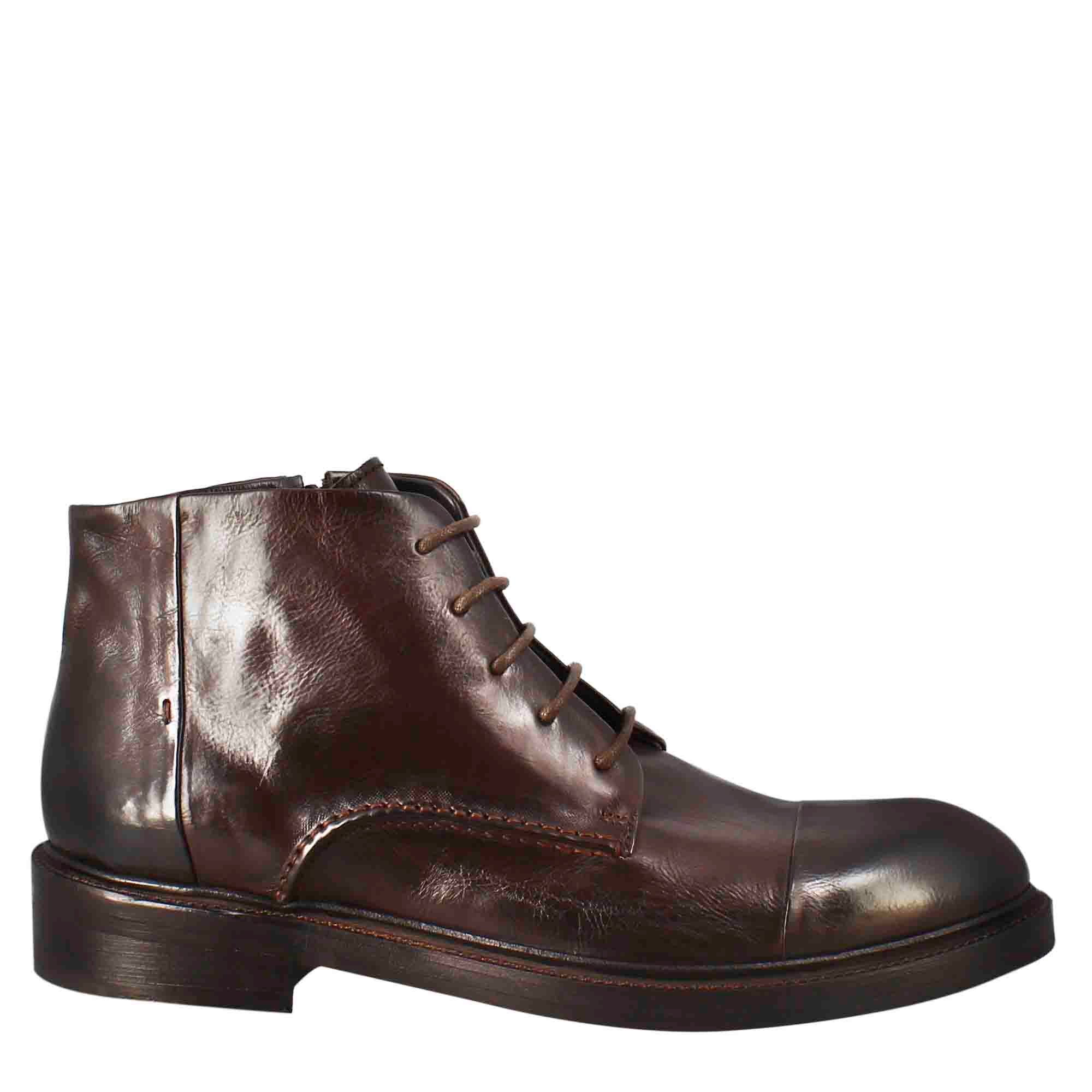 Men's candy chelsea boot  washed leather