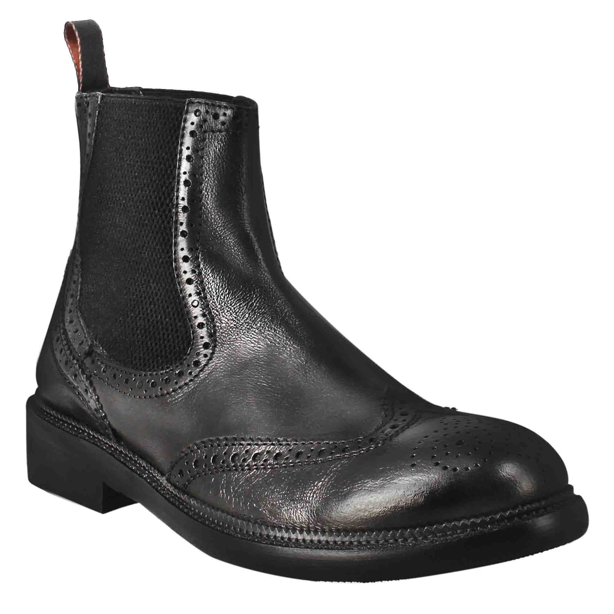 Men's candy chelsea boot in washed leather