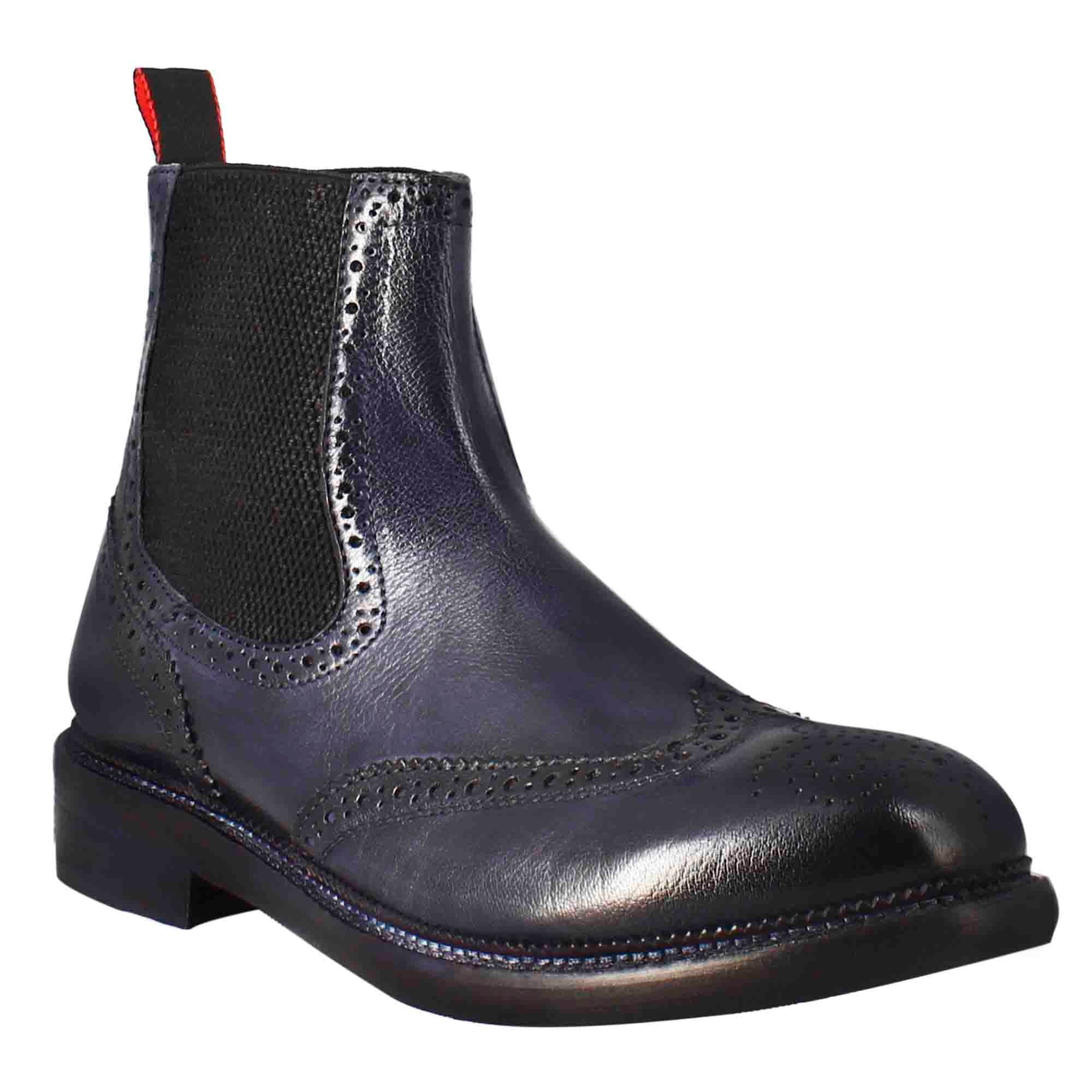 Men's candy chelsea boot in washed leather