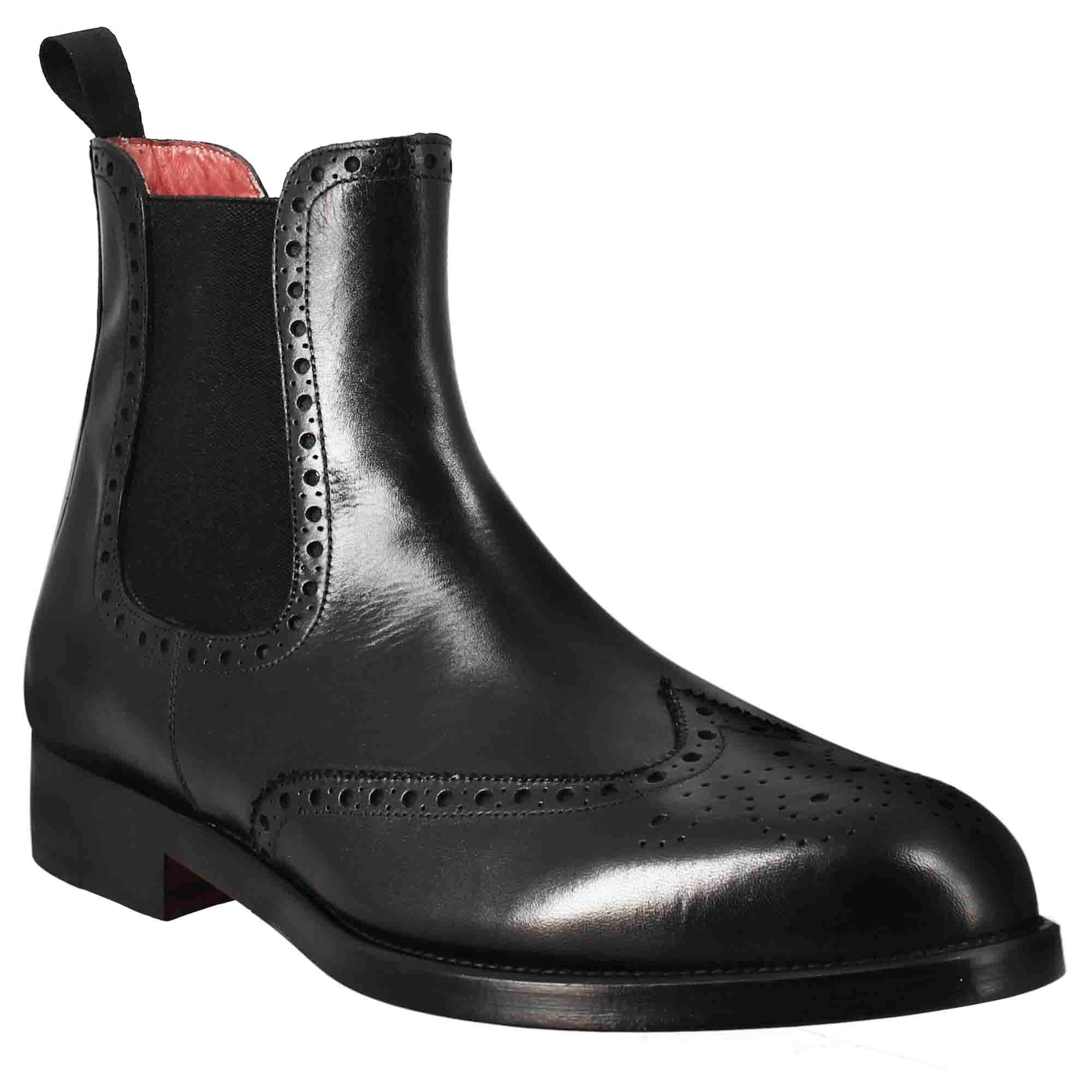 Chelsea Boot with Brogue Details