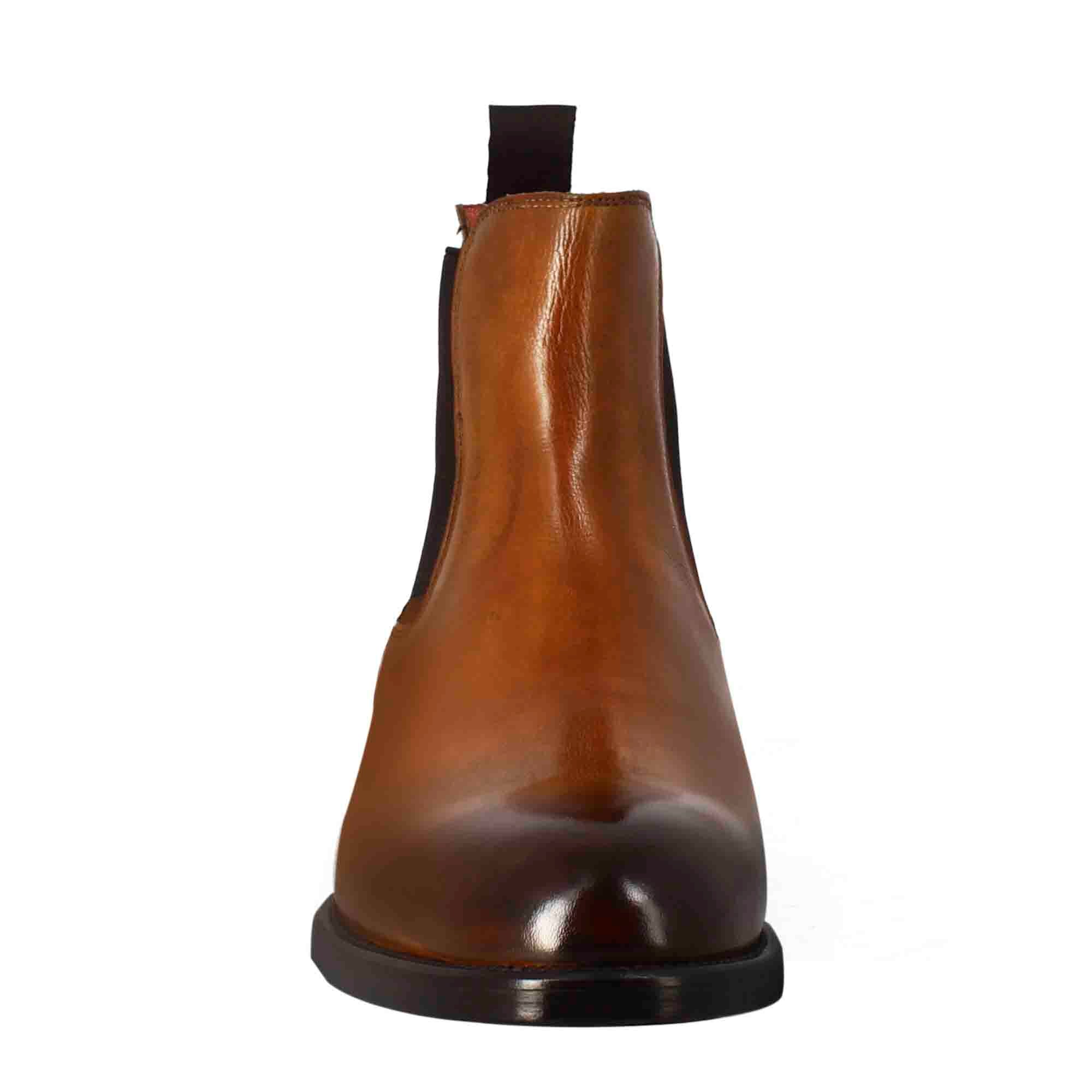 Chelsea Boots in Light Brown Leather