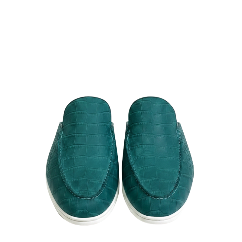 Stylish and Comfort Mule With Crocodile Pattern