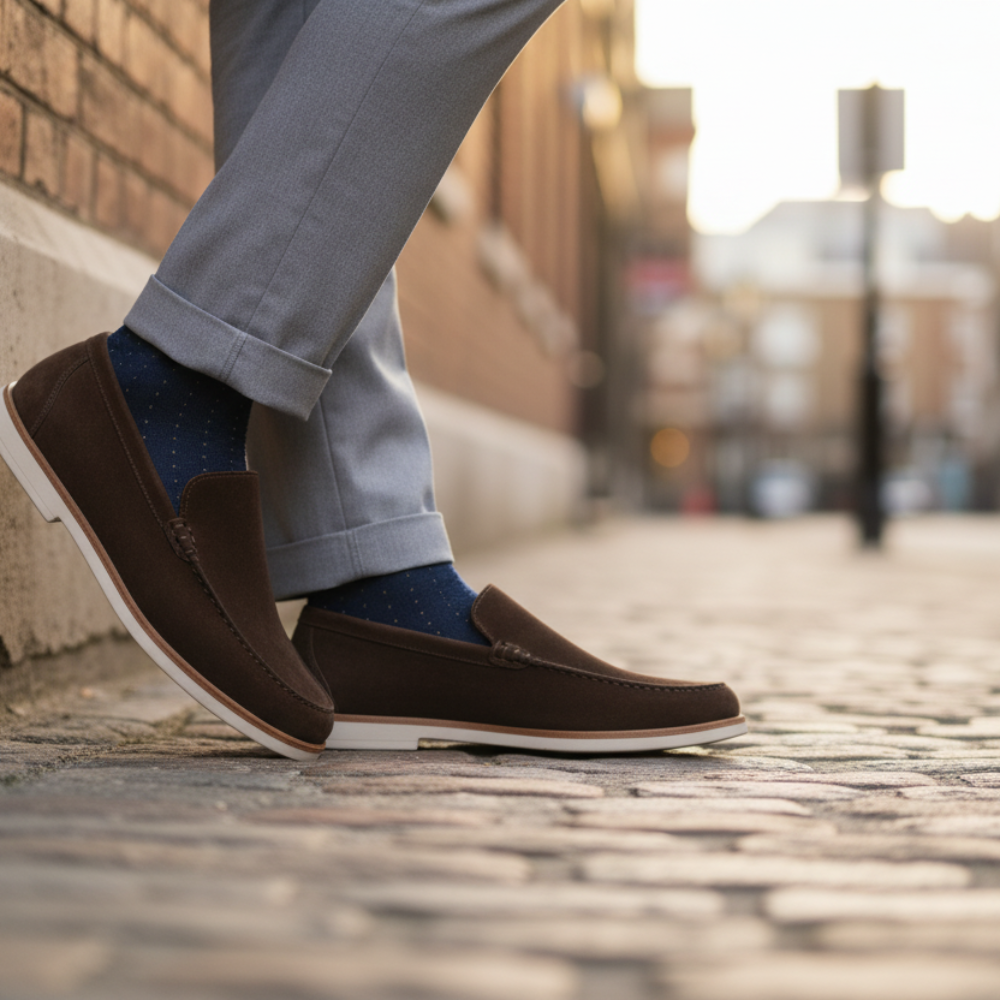 Suede Legacy Craft Loafers with Luxe Finish