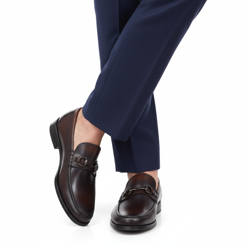 Supreme Elegance Leather Horsebit Loafers