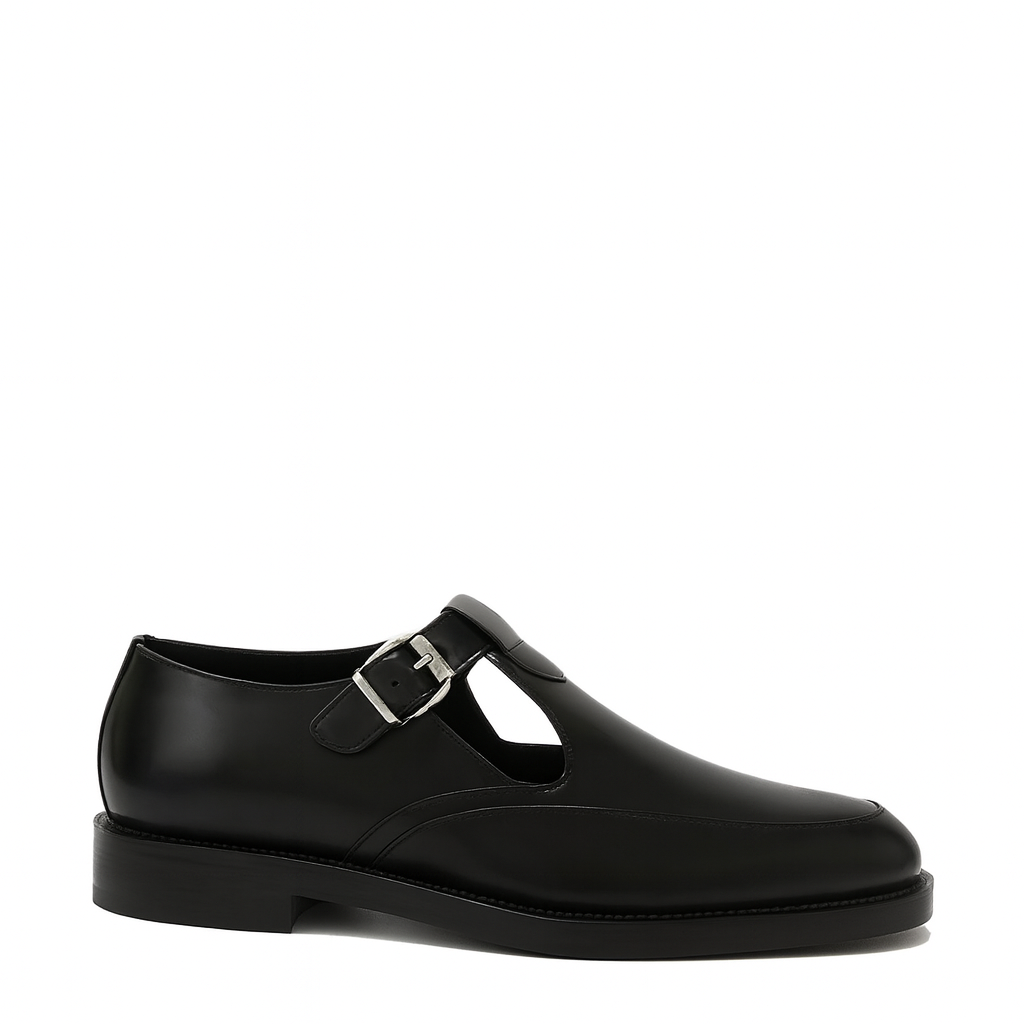 Men s Leather T bar Dress Shoe