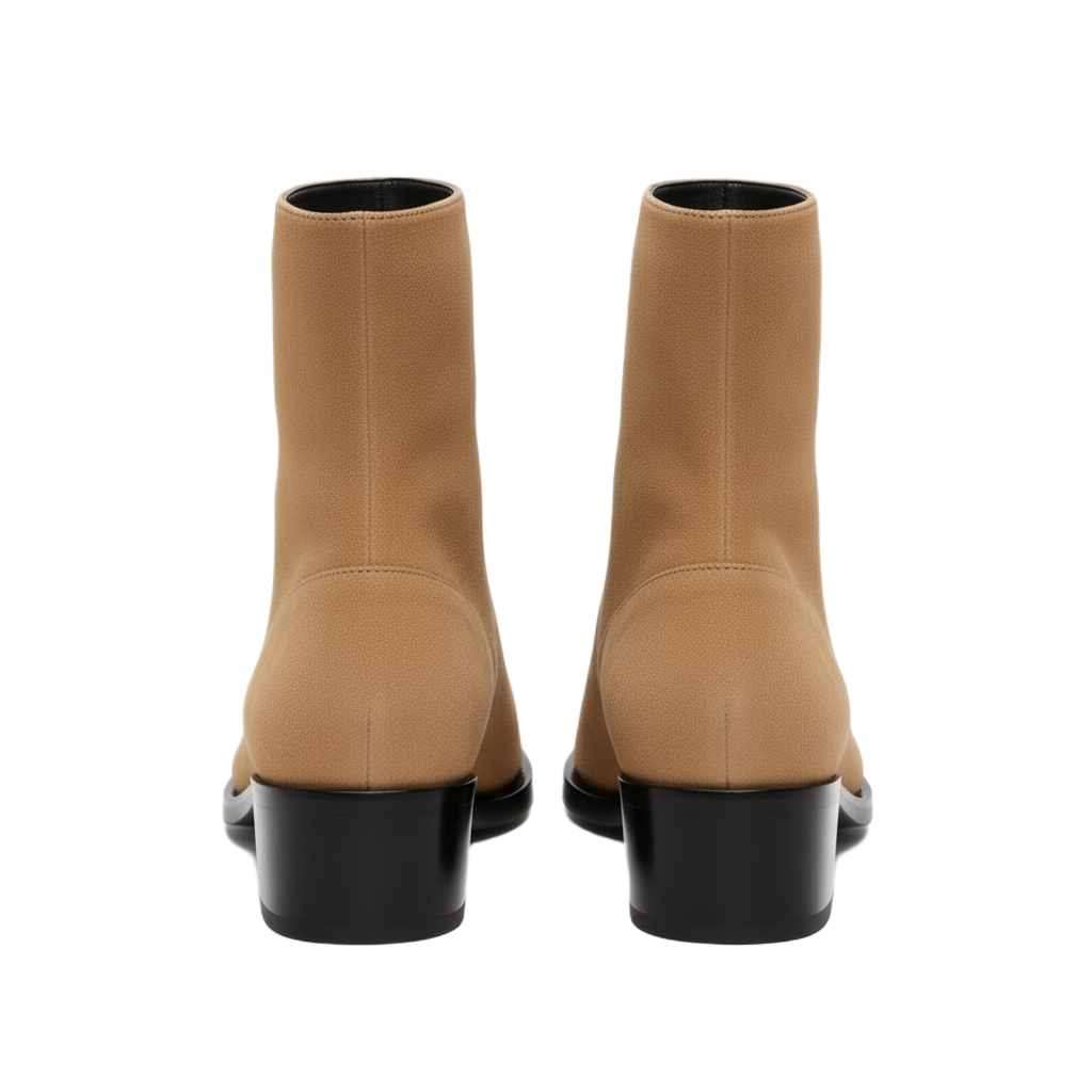 Punk Suede Golden Toe Boots
