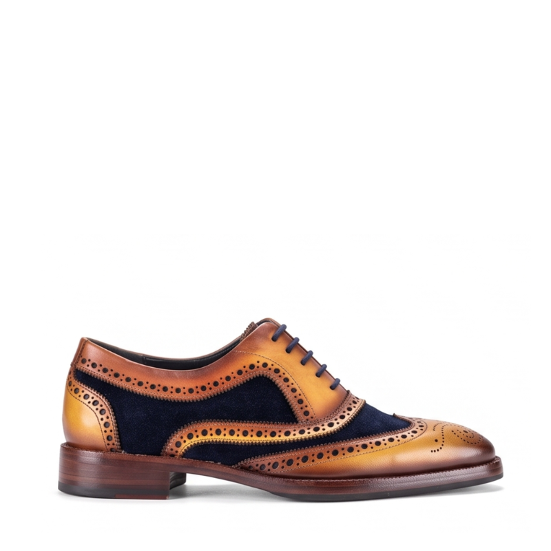 Timeless Dual Tone Wingtip Brogue Oxford