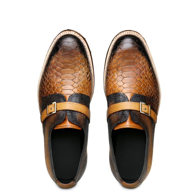 Italian Premium Leather Monk Shoe for Men