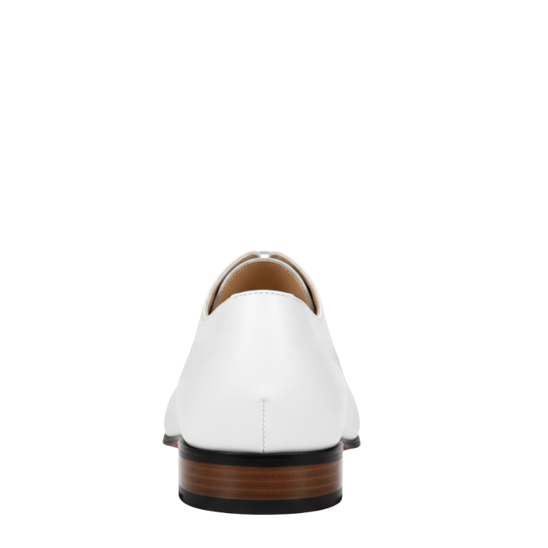 Elegant Polished Leather Oxford Shoes With Cap Toe Closed Lacing