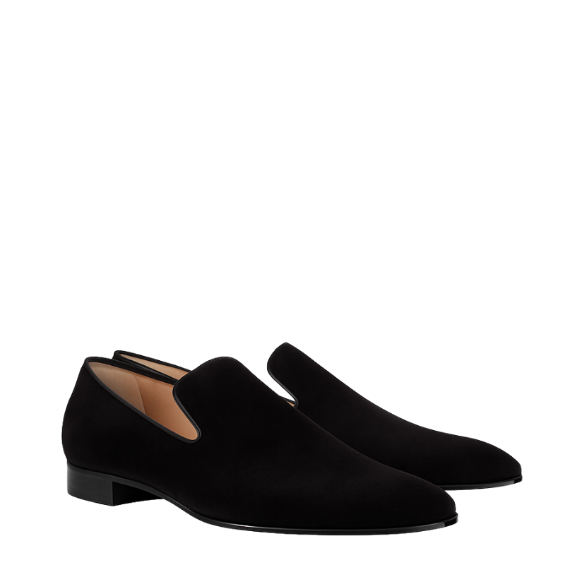 Minimalist Suede Loafers with Pointed Toe