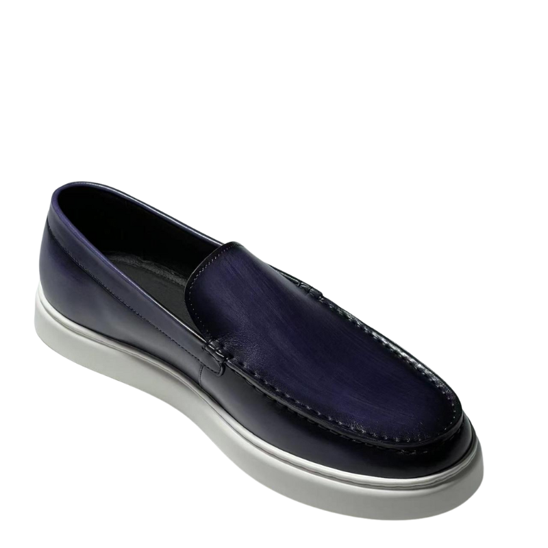 Men s Stylish Slip on Blue Loafer