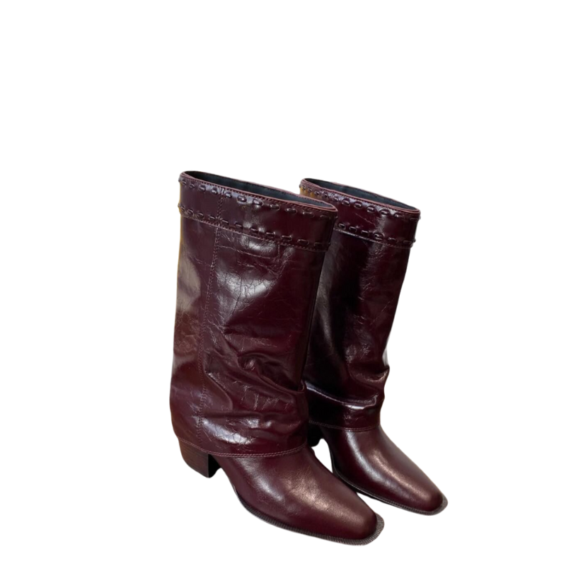 Luxury Leather Wide Fit Ankle Boots for Womens