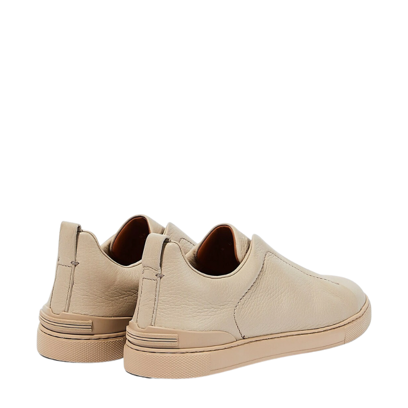 Luxury Triple Stitch Leather Sneaker for Mens