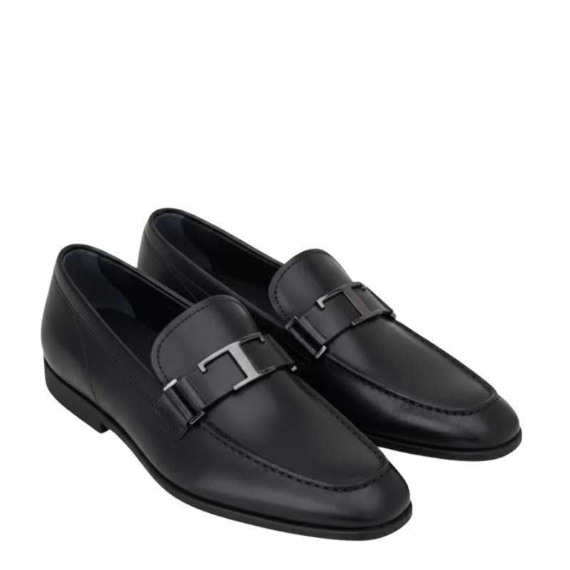 Imperial Noir Horsebit Leather Loafers