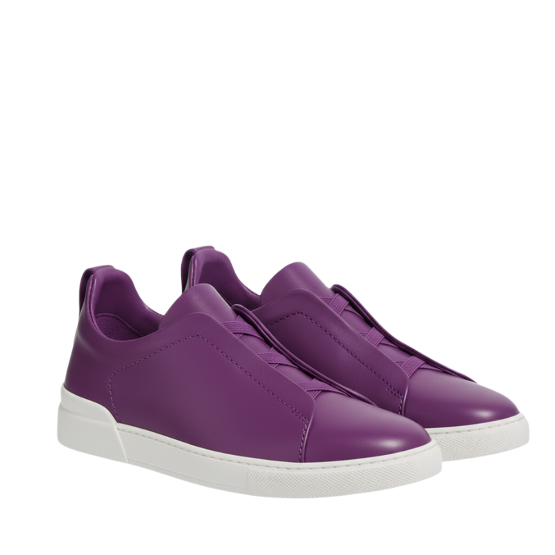 Luxury Edition Triple Stitch Leather Sneaker for Men's