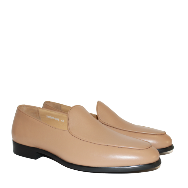 Luxury Leather Slip On Ivory Design Loafers