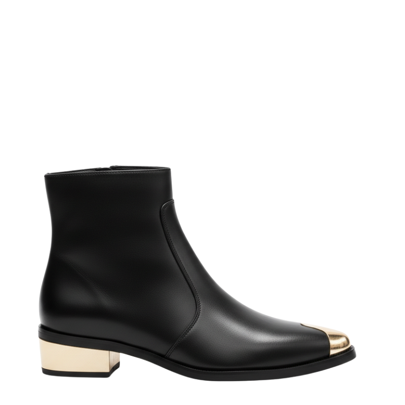 Royal Crest Golden Toe Ankle Boots